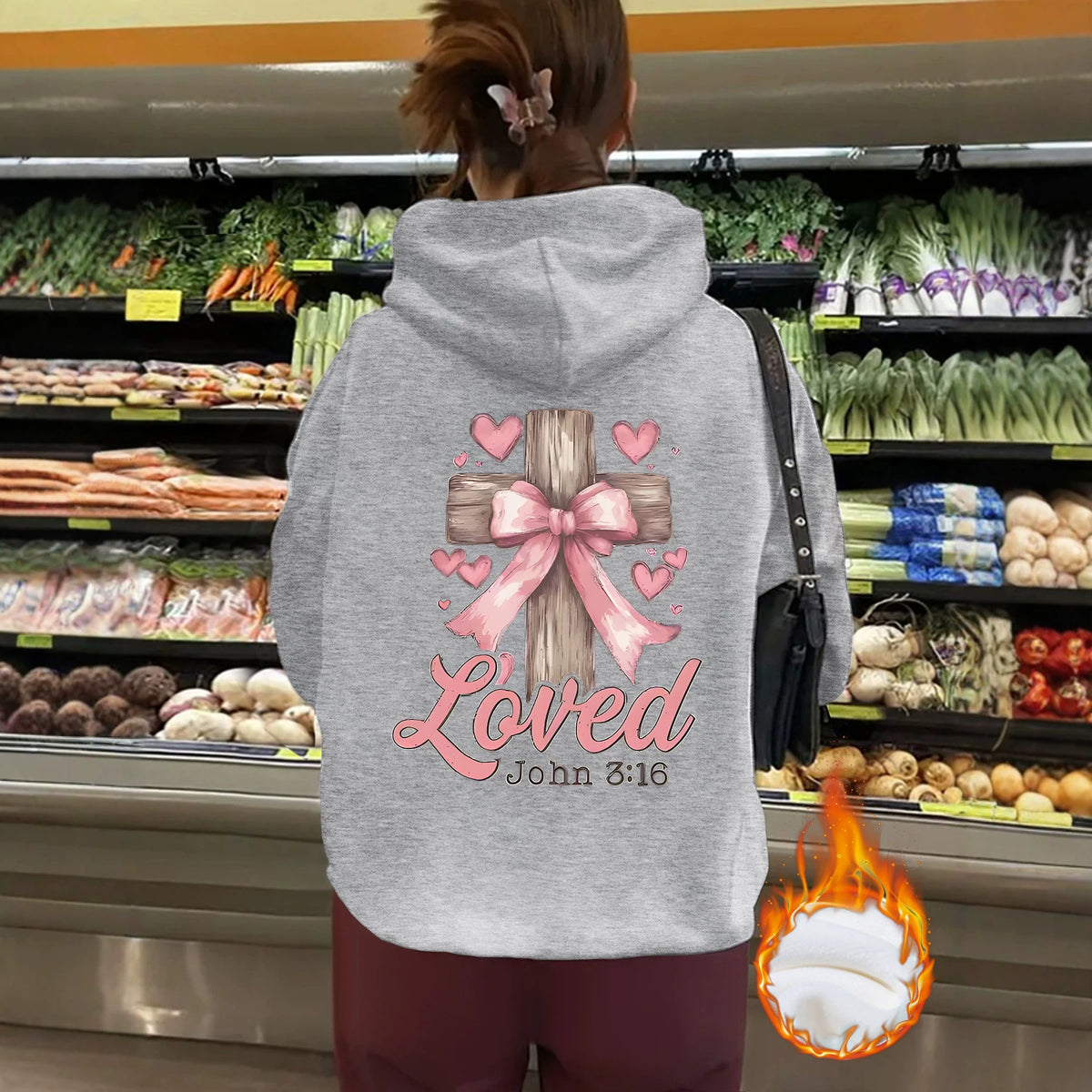 Thick fleece hoodie