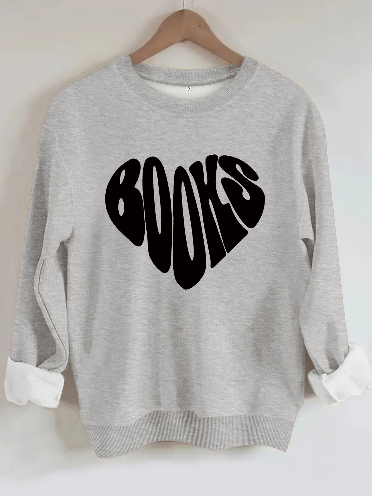 Round neck fleece hoodie