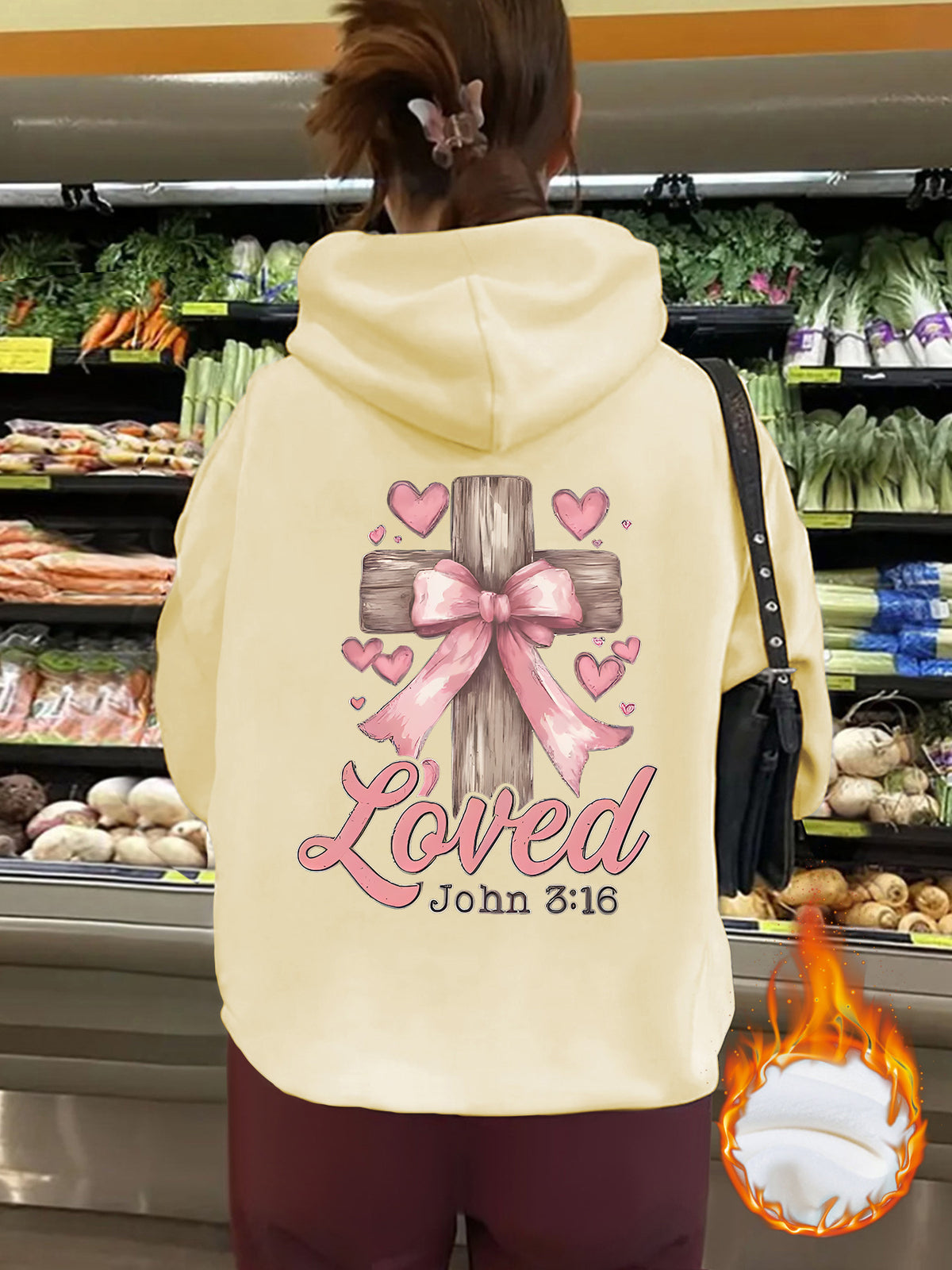 Thick fleece hoodie
