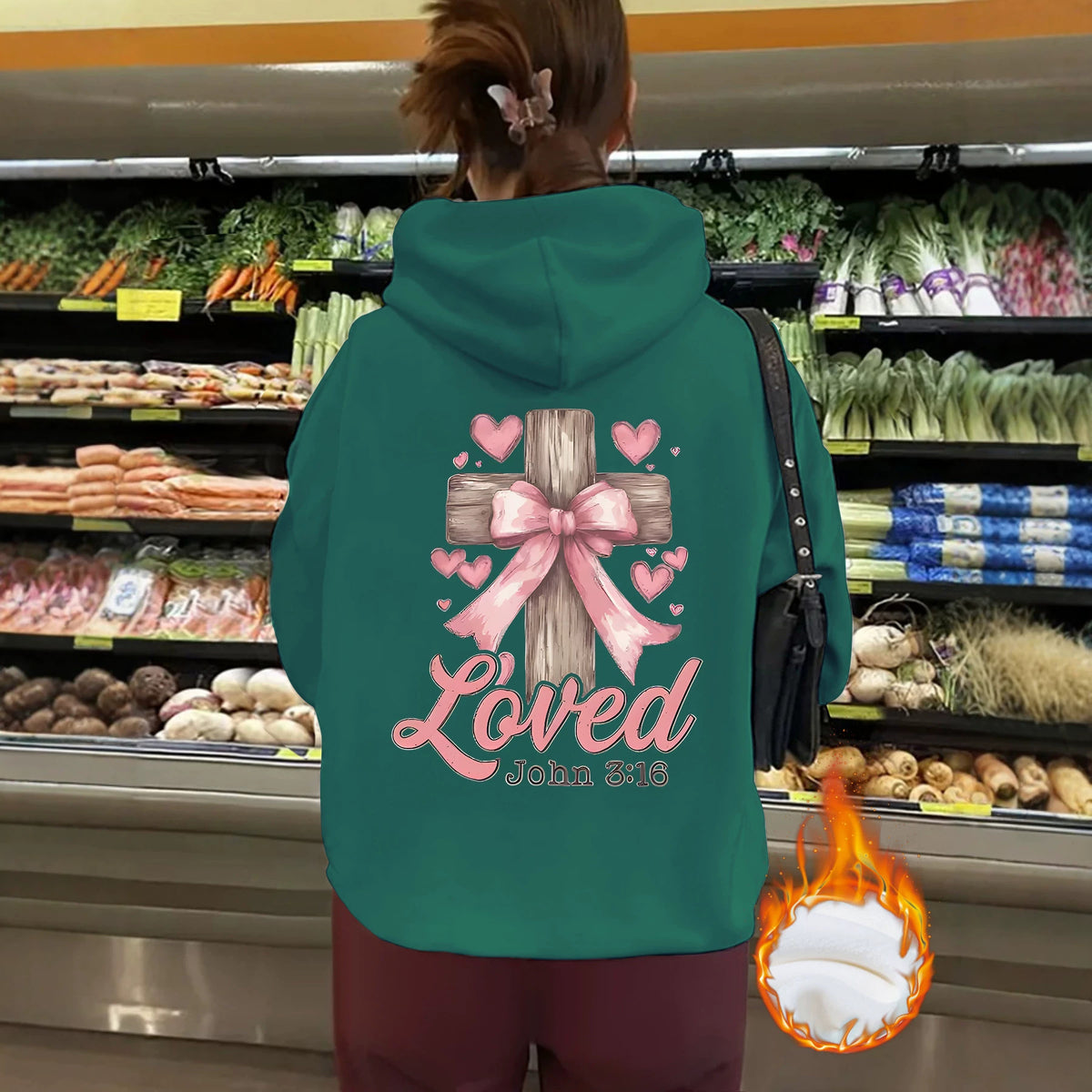 Thick fleece hoodie