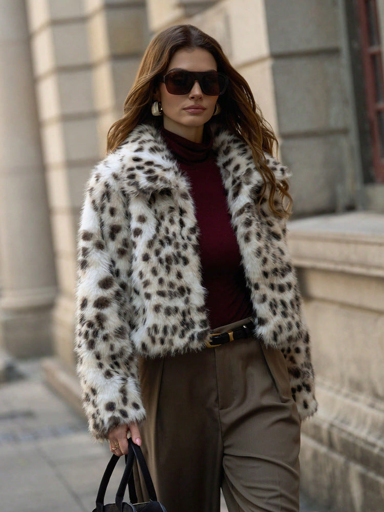 Short Lapel Fox Fur Top