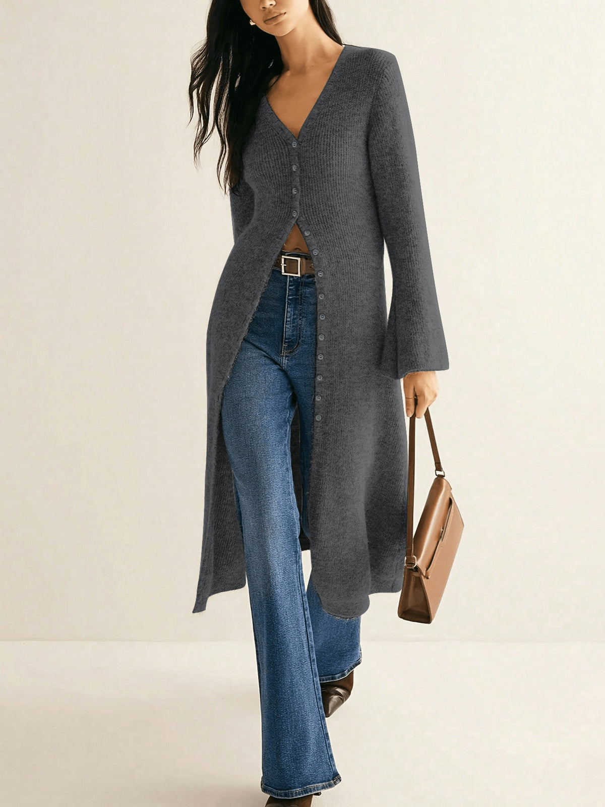 Retro Elegant Long Sleeve Coat