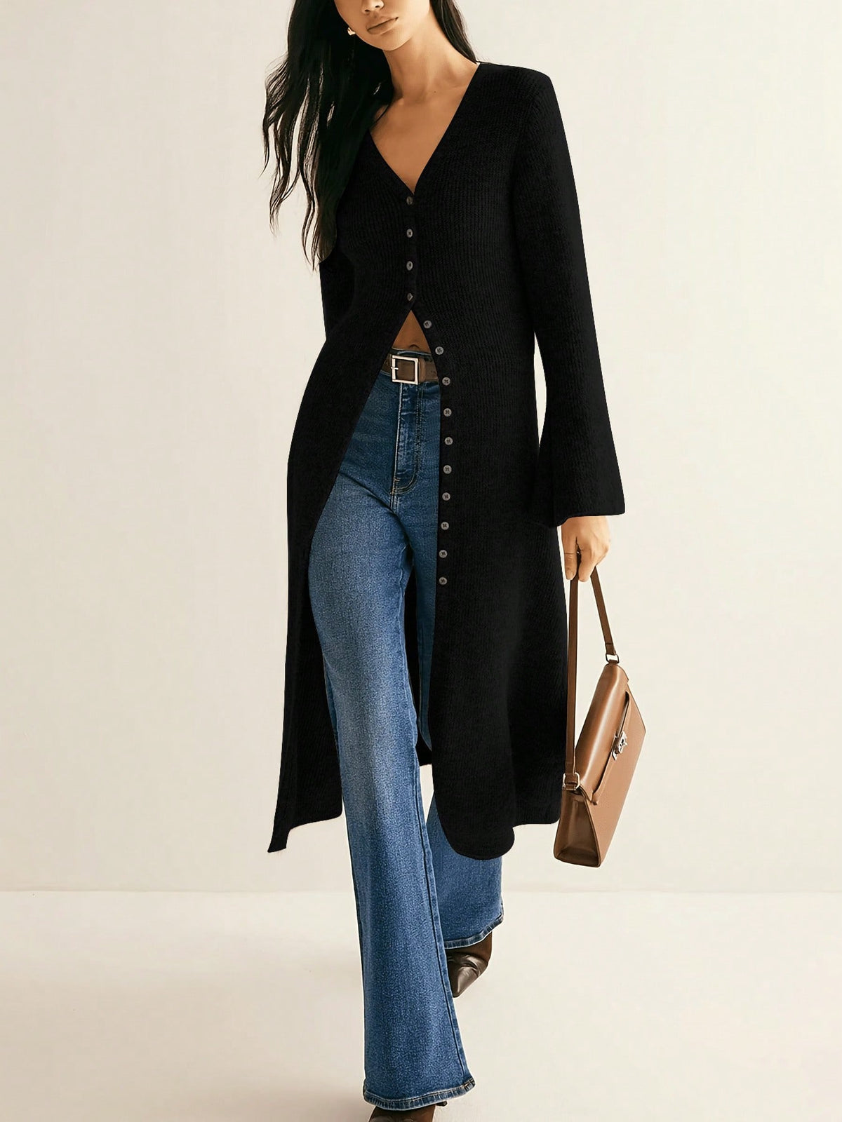 Retro Elegant Long Sleeve Coat