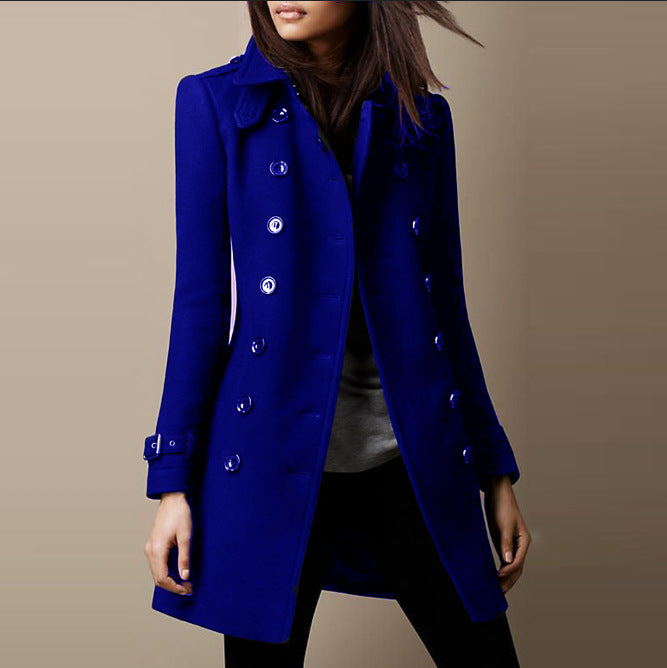 Women'S Casual Solid Color Coat