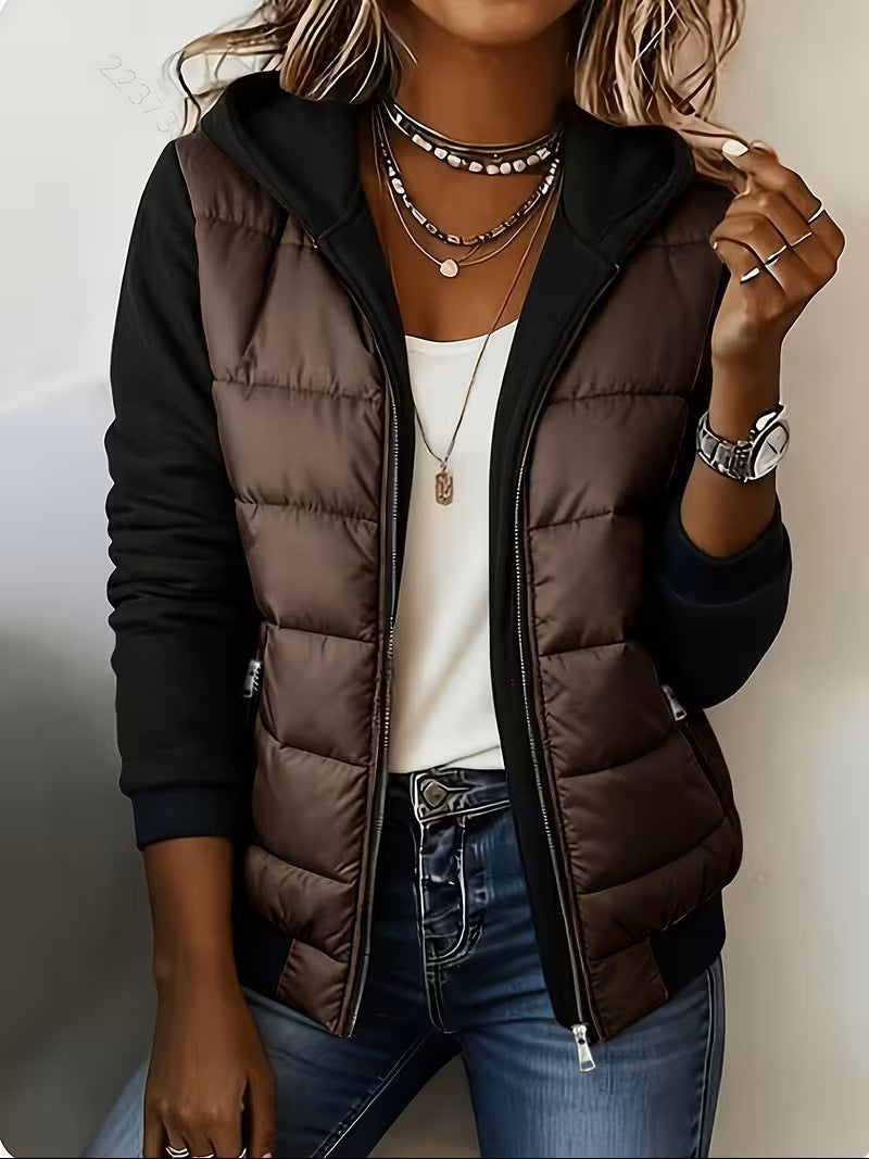 Women'S Hooded Fleece-Lined Cotton-Padded Clothes