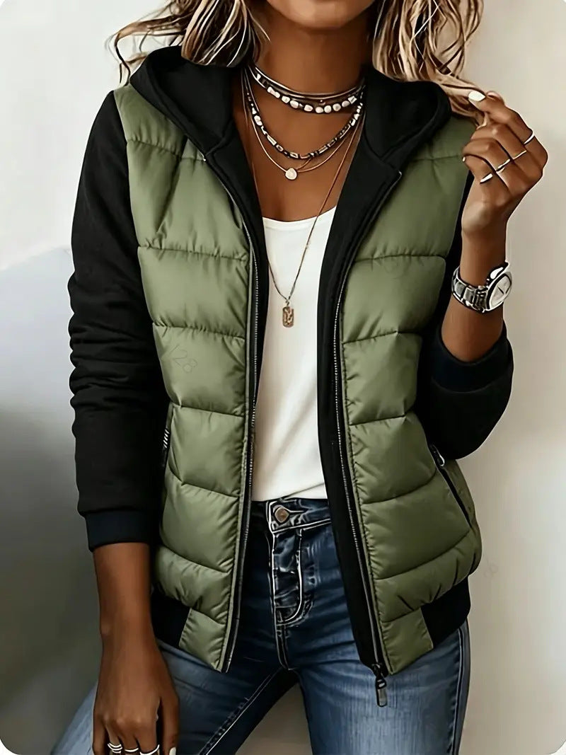 Women'S Hooded Fleece-Lined Cotton-Padded Clothes