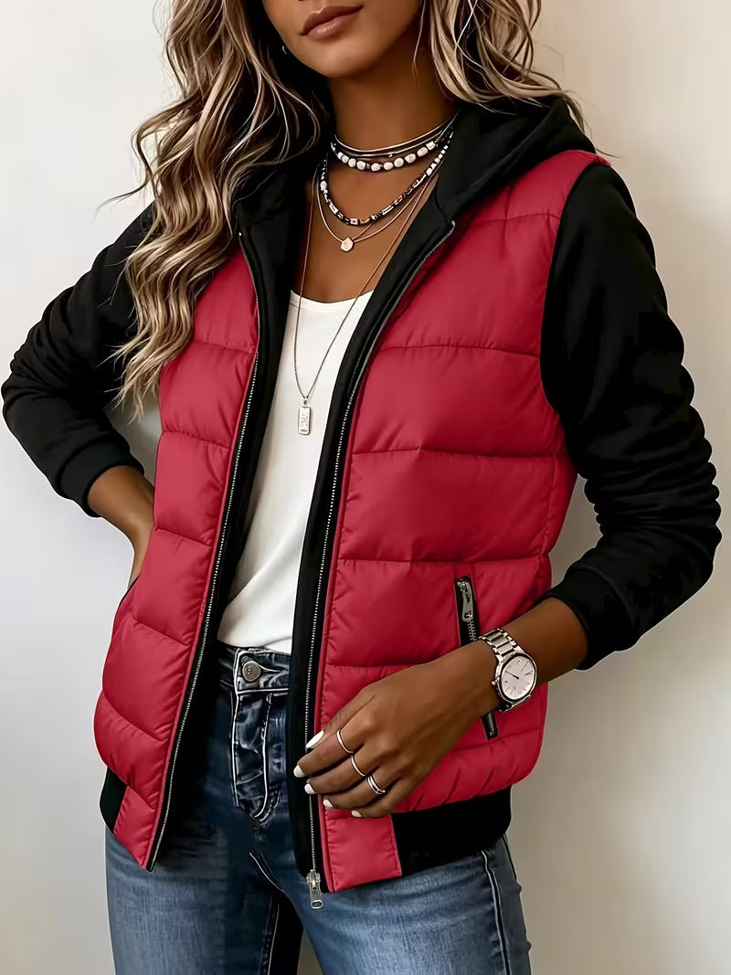 Women'S Hooded Fleece-Lined Cotton-Padded Clothes