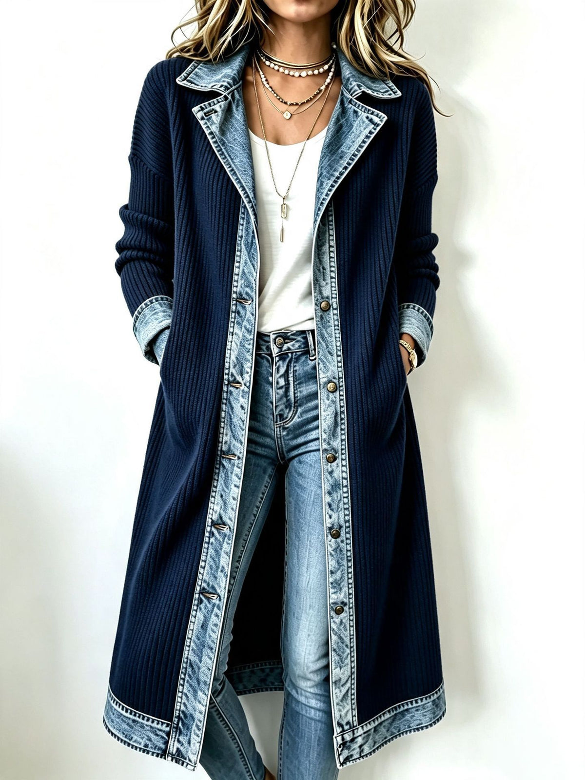 Elegant Slim Long Sleeve Coat