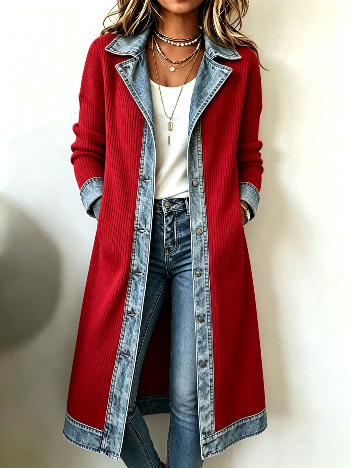 Elegant Slim Long Sleeve Coat