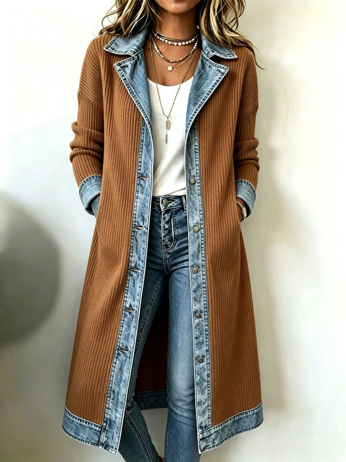 Elegant Slim Long Sleeve Coat
