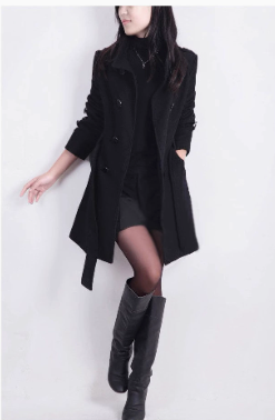 Double-Sided Tweed Coat