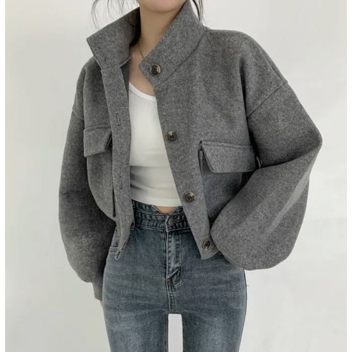 Women'S Casual Woolen Coat