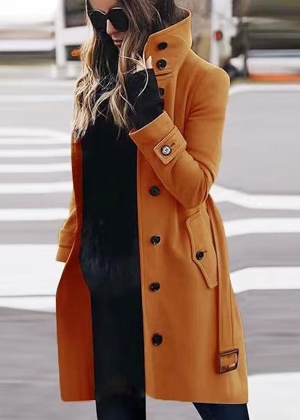 Slim Fit Woolen Coat