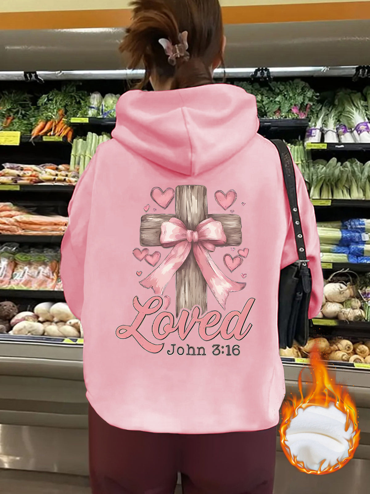 Thick fleece hoodie