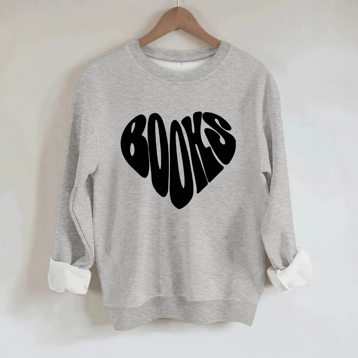 Round neck fleece hoodie
