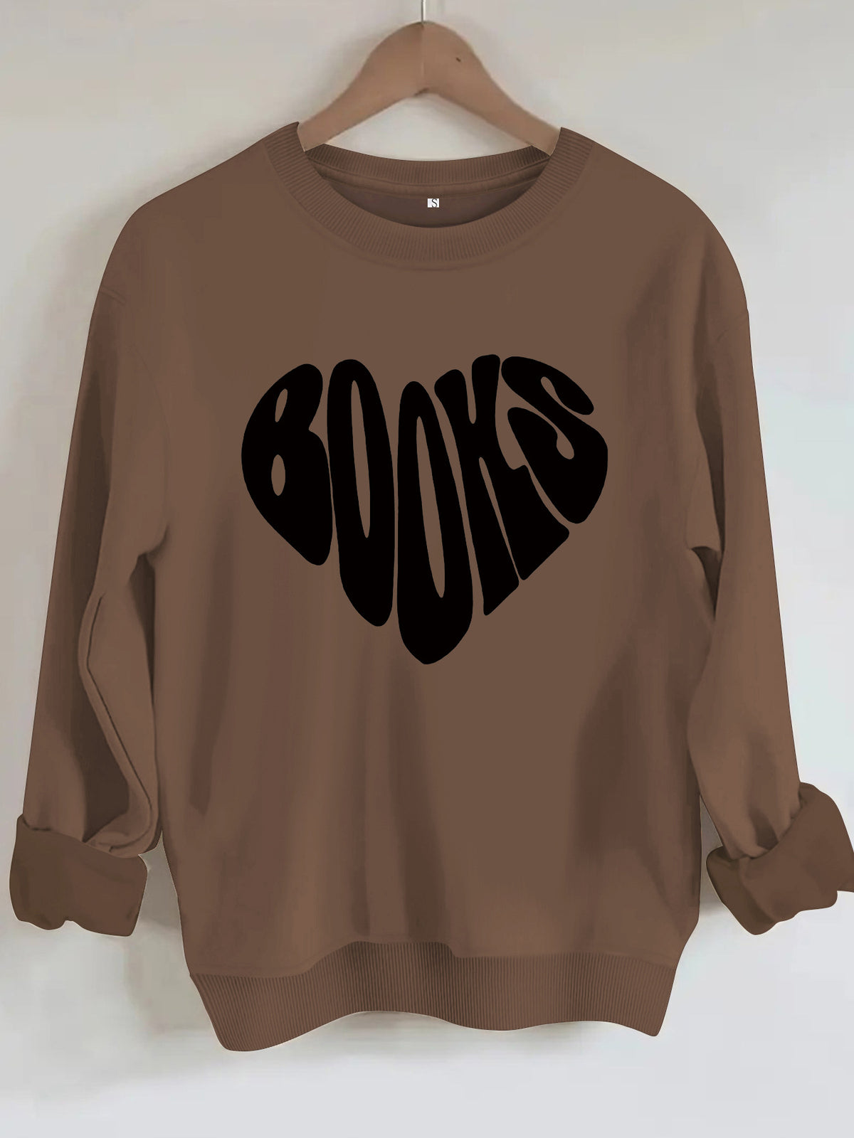 Round neck fleece hoodie