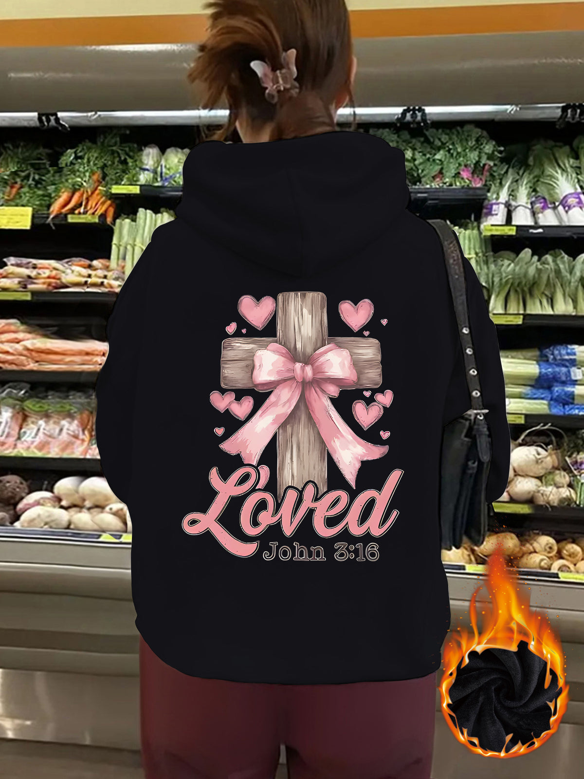 Thick fleece hoodie