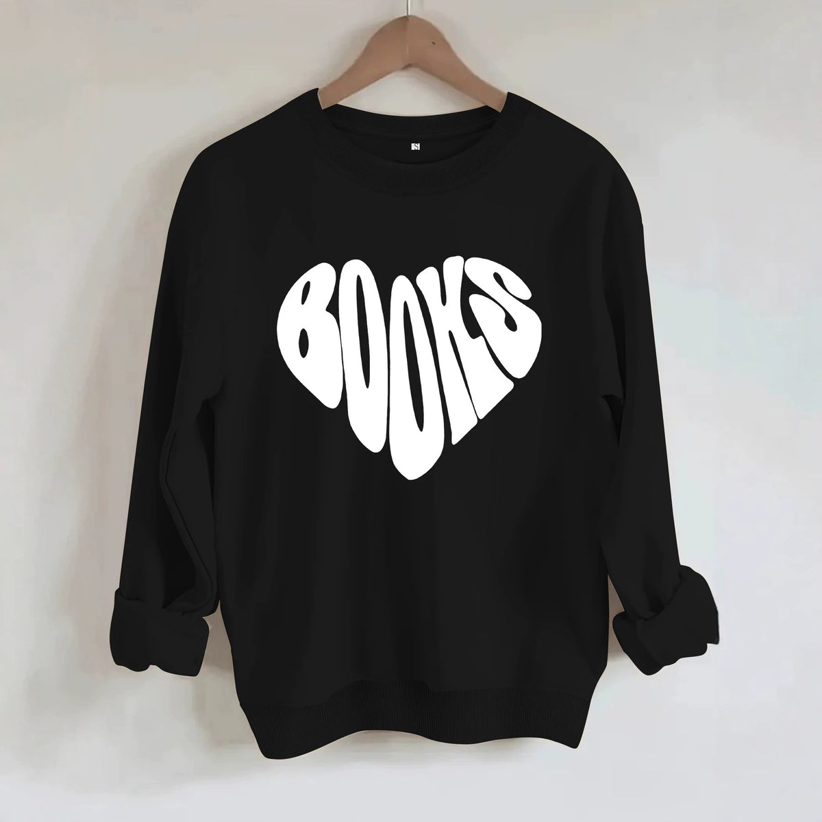 Round neck fleece hoodie