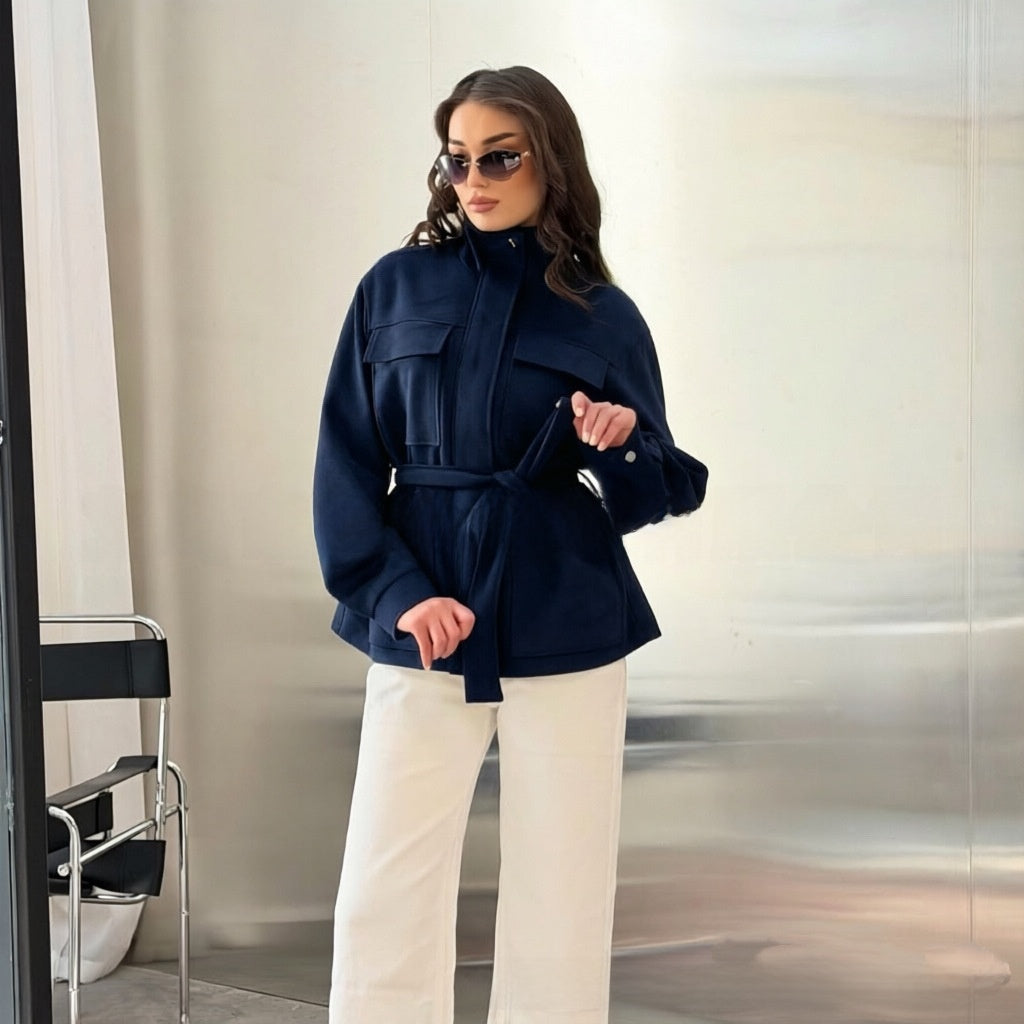 Women'S Suede Velvet Coat