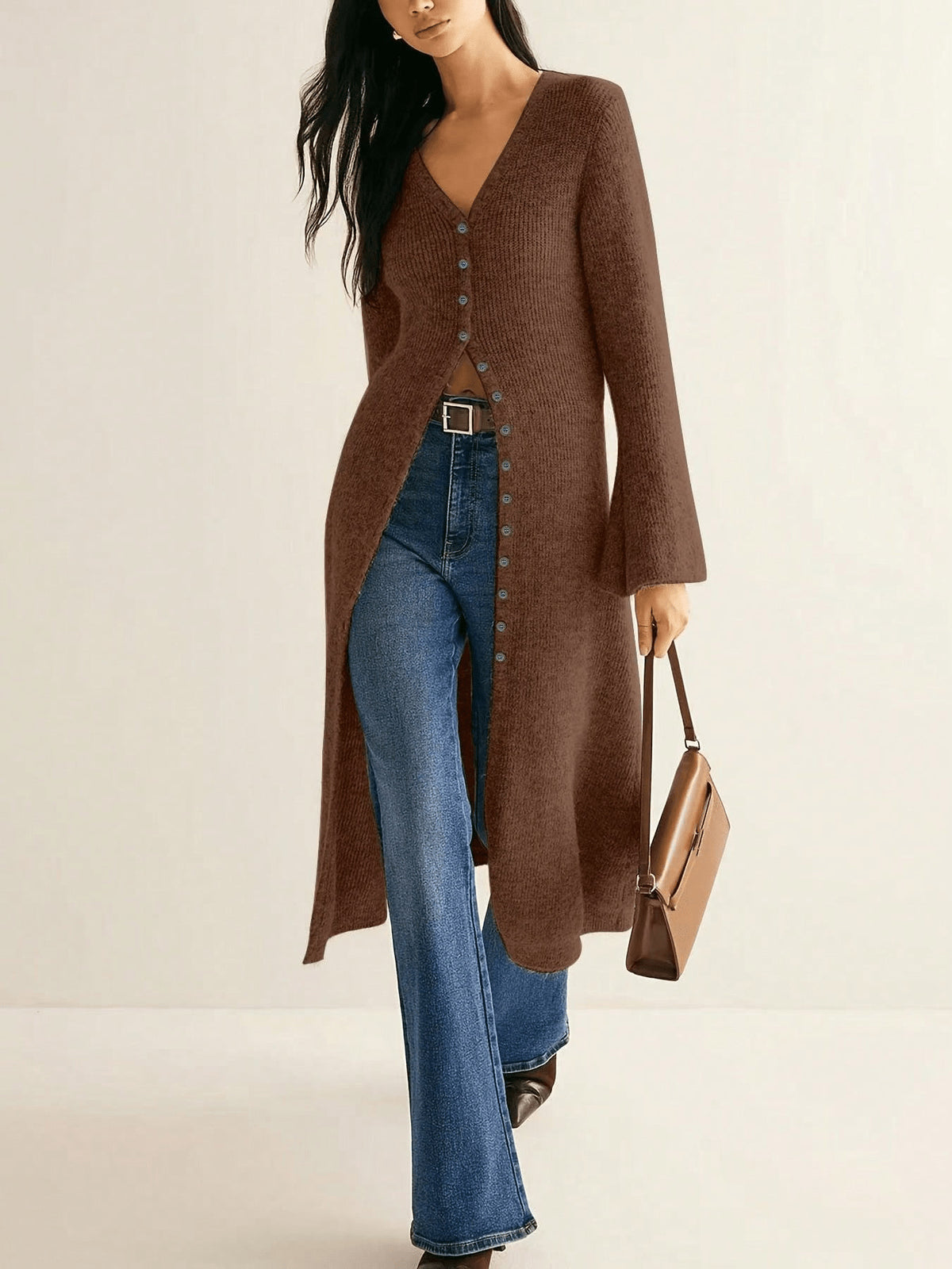 Retro Elegant Long Sleeve Coat