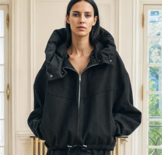 Short Lapel Long Sleeve Coat