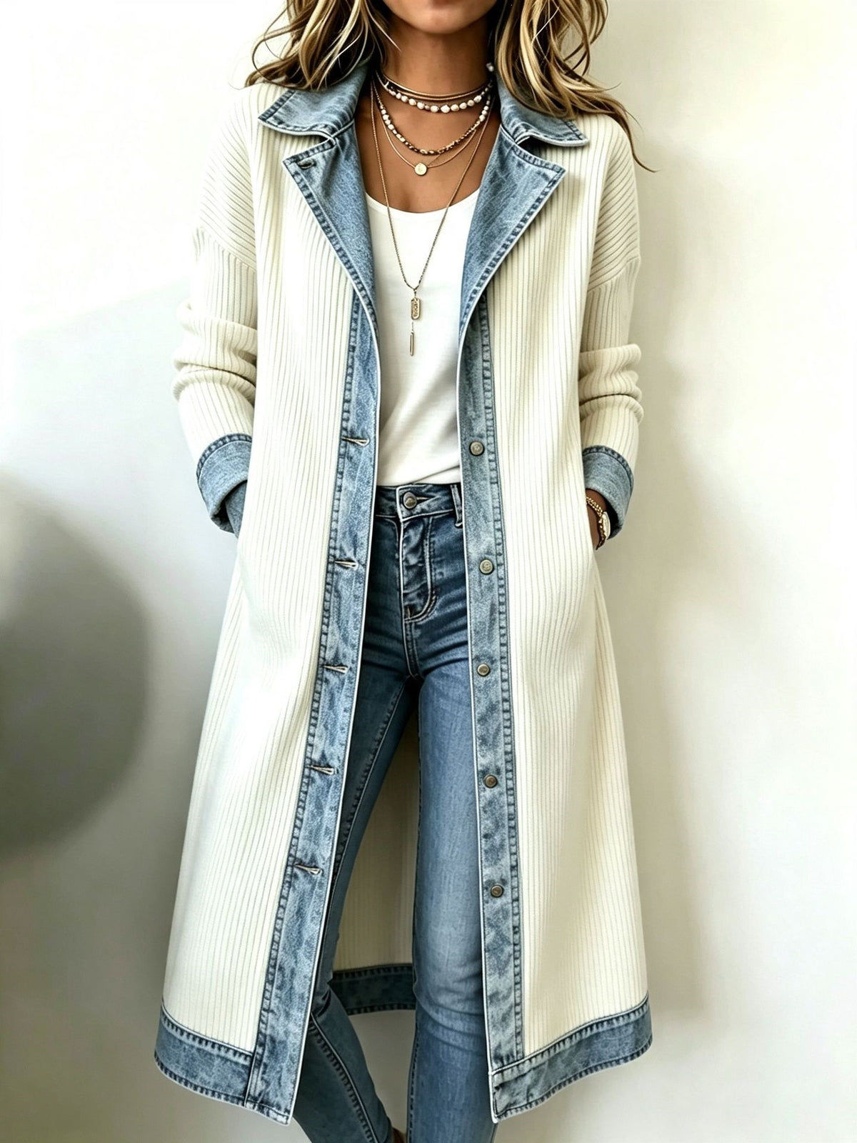 Elegant Slim Long Sleeve Coat