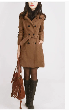 Double-Sided Tweed Coat
